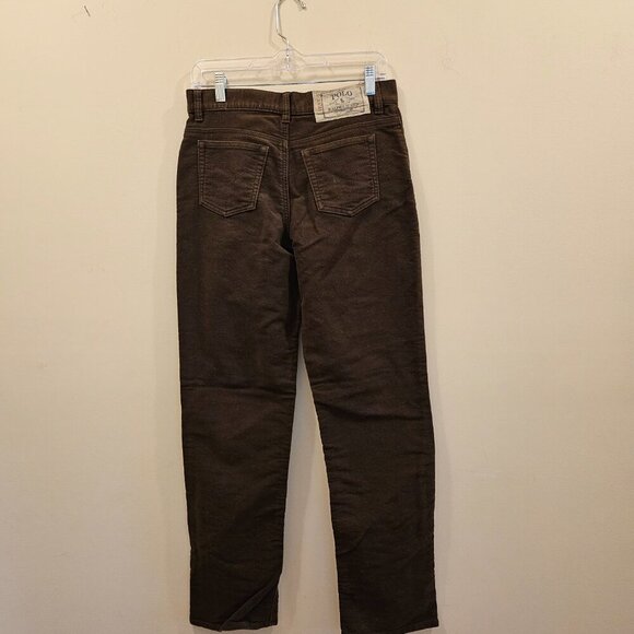 Boys Polo by Ralph Lauren Pants Brown Flat Front Size 20 - Picture 2 of 7